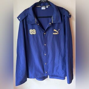 Puma Mens Clyde‎ Legacy Coaches Jacket Peacoat Navy size XXL